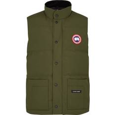 Canada Goose Vests Canada Goose Freestyle Green Quilted Artic-Tech Gilet, Men's Designer Gilet, Male