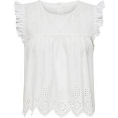 Natural - Women Blouses Only Frill Top