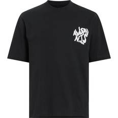 Orlando Logo Print Oversized T-shirt - Washed Black