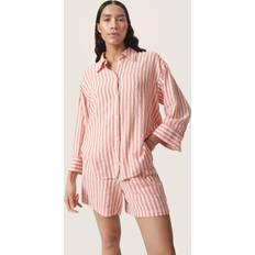 Soaked in Luxury Clothing Soaked in Luxury Belira Linen Blend Striped Casual Fit Shirt