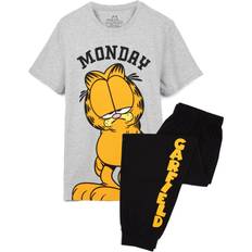 Men Pyjamas Universal Textiles Garfield Mens Monday Long Pajama Set