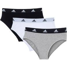 Adidas Damen Unterhosen Adidas 3-pak Hipsters Black/Grey