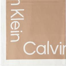 Calvin Klein Skjerf & Sjal Calvin Klein Contrast Logo Jacquard Scarf - Beige