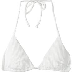 Blanc Hauts de bikini Bershka Bikinitop weiß