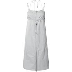 Korte kjoler - Satin Calvin Klein Tie Back Parachute Midi Dress Grey