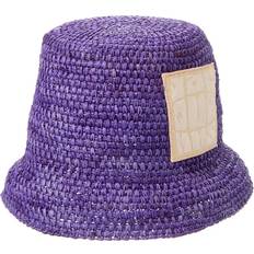Dame - Lilla Hatte Jacquemus Uld Lilla Raffia Hat Afslappet Stil - Lilla