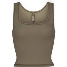 SKIMS Cotton Rib Tank Top - Army Multi