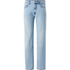 Gina Tricot Jeans Low Straight Jeans - Blå