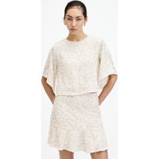 AllSaints Women Blouses AllSaints Ivy Embellished Cropped Top