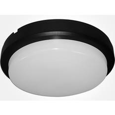 Eterna Circular Black Ceiling Flush Light ∅ 22.8cm