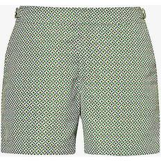 Orlebar Brown Mens Kiwi Rush/white Sand Setter Scara Graphic-print Recycled-polyester Swim Shorts