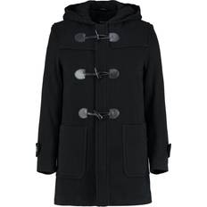 Men - Silver Coats Wool Blend Hooded Mid Length Coat 1704 Silver 24/EU 52/US