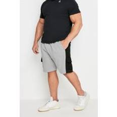 Clothing BadRhino Colourblock Jersey Cargo Shorts, Grey, 4Xl, Men