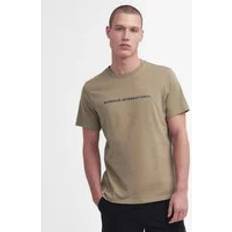 Barbour Brown Tops Barbour Motored Logo-Print Cotton-Jersey T-Shirt Brown