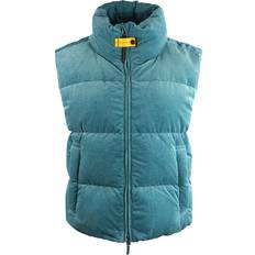 Parajumpers Vests Parajumpers Jam Alta Marea Blue Corduroy Down Gilet Jacket