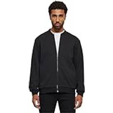 Urban Classics Herren Jacke Cozy College Jacket, College Jacke für Männer, Oversized Fit, black