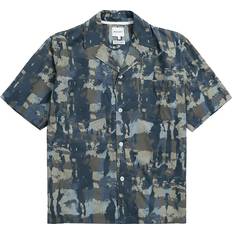 Norse Projects Blue & Khaki Mads Shirt Steel Blue
