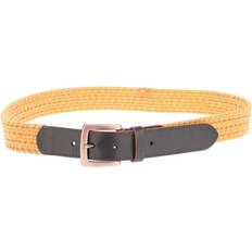 Yellow Belts Ted Baker Mens Galan Leather Woven Belt, Mustard