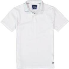 Hackett London Herren Polo-Shirt weiß Baumwoll-Piqué