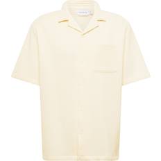 Transparent Shirts Topman Short Sleeve Relaxed Sheer Shirt - Neutral