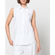 Polo Ralph Lauren Herre Bluser Polo Ralph Lauren Hvid ærmeløs skjorte med