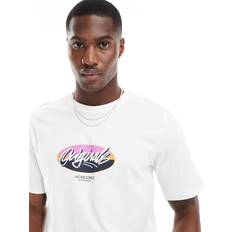 Jack & Jones Hvid T-shirt med 'Originals'-logo