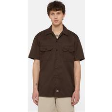 Poliestere Camicie Dickies Camicia Da Lavoro Work Shirt - Dark Brown