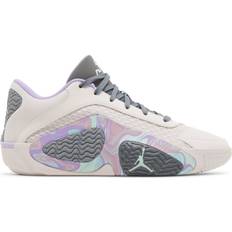 Laced - Unisex Basketball Shoes Nike Tatum 2 Sidewalk Chalk - Light Soft Pink/Smoke/Lilac/Mint Foam