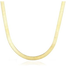 The Lovery Herringbone Necklace - Gold