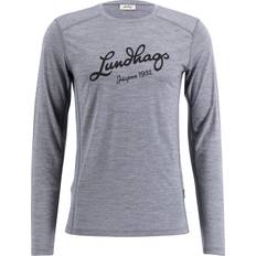 Lundhags Herre T-skjorter Lundhags Fulu Merino Longsleeve T-Shirt, Grey Melange, 2xl, T-Shirts