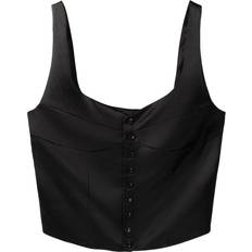 Bershka Top Bershka Blusentop schwarz