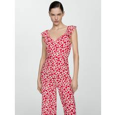 Jumpsuits - Red Jumpsuits & Overalls Mango Trinidad Floral Jumpsuit, Red/White