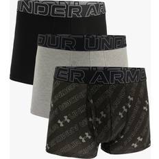 Under Armour Men's Underwear Under Armour Performance Comfort Boxers, Pack of 3, Grey/Black