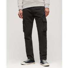 Superdry Byxor & Shorts Superdry Cargo Byxor Core Casual Bomull - Svart