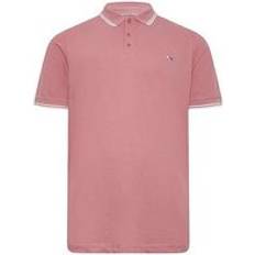 Clothing BadRhino Br Tipped Polo Shirt, Pink, 2Xl, Men