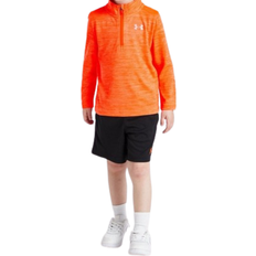 1-3M - Jungen Sonstige Sets Under Armour Kid's 1/4 Zip Top Shorts Set - Orange