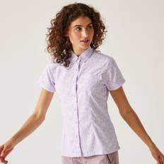 Purple Shirts Regatta Womens Mindano VIII Short Sleeve Shirt Bust 43' 109cm