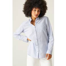 Regatta Women Shirts Regatta Women's Lightweight Primevere Shirt Hydrangea Blue Ticking Stripe