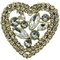 Swarovski Brooches Swarovski Heart shaped brooch with crystal stones