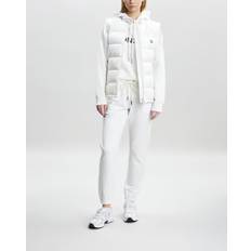 Moncler Wit Buitenkleding Moncler Alcibia High Shine Vest - White