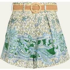 Lino - Uomo Shorts Zimmermann Ottie Tuck Bermuda - Green