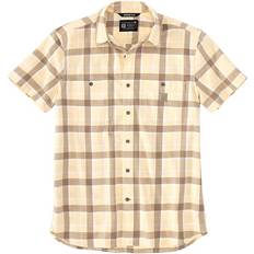 Carhartt Shirts Carhartt Relaxed-Fit Lightweight Short-Sleeve Plaid Shirt for Men Golden Mist Yellow