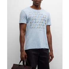 John Varvatos Men's Raw Edge Graphic T-Shirt VAPOR GREY 2X-Large