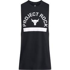 Black Tank Tops Under Armour Men's Project Rock Payoff Graphic Sleeveless Black