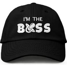 Caps Dalix I'm The Boss Baby Hat Infant Baseball Cap for Baby Girls and Boys in Black