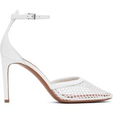 Alaïa White High Fishnet Heels 010 BLANC OPTIQUE IT