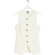 River Island Crew Neck Waistcoat - Cream