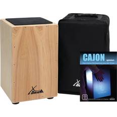 Xdrum Cajon Primero Natur inkl. Cajonschule und Tasche