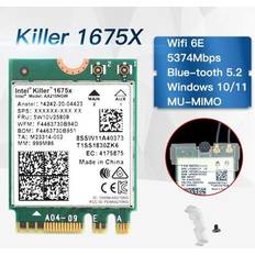 YINGHUA Killer 1675x Wifi 6e AX210 AX210NGW Network Card Killer1675x Wifi6 Wireless Adapter Bluetooth 5.2 Laptop PC for Windows 10 11Only Card