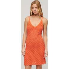 Omlottklänningar - Orange Superdry Crochet Cami Mini Dress